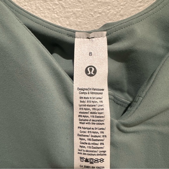 Lululemon Align Tank Top Light
Support, A/B Cup Crater Blue SZ 8 - Picture 9 of 11